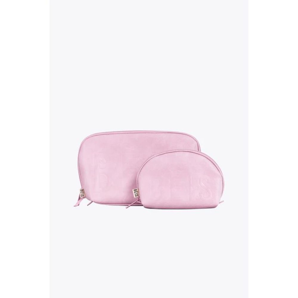 ONE DAY SALE!! NWT Beis Cosmetic Pouch Set in atlas pink - Picture 2 of 8